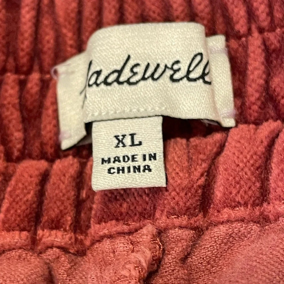 MADEWELL NWOT Track‎ Trousers in Velvet - Picture 8 of 12